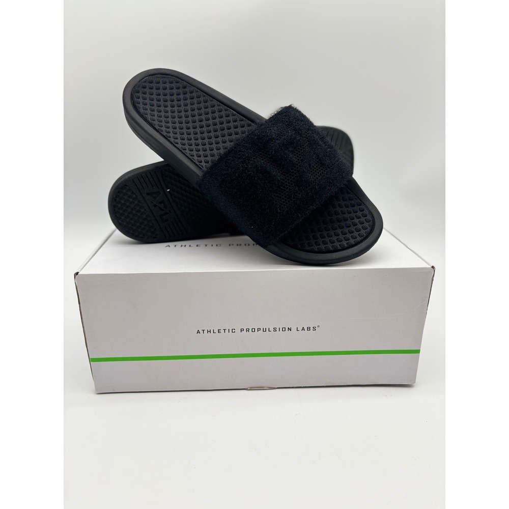 APL Athletic Propulsion Labs TechLoom Slide Black Fuzzy Mens 13 0819XC